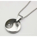 Collier Yin et Yang en acier inoxydable Tai Chi Bio